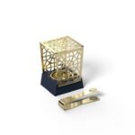 Geometric Gold Bakhoor Incense Burner (Small)