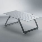 Modern Industrial Folding Metal Side Table