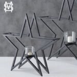 Geometric Star Metal Tealight Candle Holder