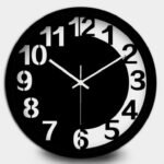 Minimalist Eclipse Circular Metal Wall Clock