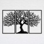 Classic Tree of Life 3-Panel Metal Wall Art Set
