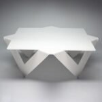 Minimalist White Star Metal Coffee Table