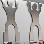 Climbing Man Stainless Steel Over-The-Door Hooks - Pair