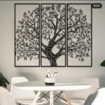 Classic Tree of Life 3-Panel Metal Wall Art Set - Image 2