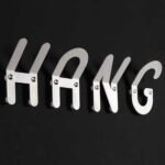 HANG Typography Metal Wall Hooks - Set of 4