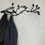 Leafy Tree Branch Metal Wall Coat Hook